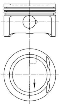 KOLBENSCHMIDT Piston Article number: 94953600 cheaply