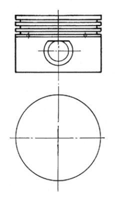 KOLBENSCHMIDT Piston Article number: 99576610 cheaply