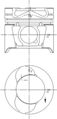 KOLBENSCHMIDT Piston Article number: 94597600 cheaply