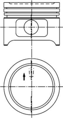 KOLBENSCHMIDT Piston Article number: 93578600 cheaply