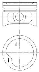 KOLBENSCHMIDT Piston Article number: 97360610 cheaply