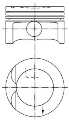 KOLBENSCHMIDT Piston Article number: 99438600 cheaply