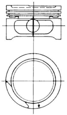 KOLBENSCHMIDT Piston Article number: 90054623 cheaply