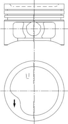 KOLBENSCHMIDT Piston Article number: 97286610 cheaply