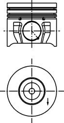 KOLBENSCHMIDT Piston Article number: 40174600 cheaply