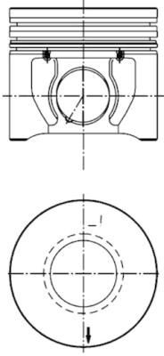 KOLBENSCHMIDT Piston Article number: 40171610 cheaply