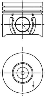 KOLBENSCHMIDT Piston Article number: 40173610 cheaply