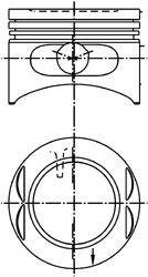 KOLBENSCHMIDT Piston Article number: 99380620 cheaply