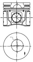 KOLBENSCHMIDT Piston Article number: 40014600 cheaply