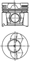 KOLBENSCHMIDT Piston Article number: 94966600 cheaply