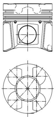 KOLBENSCHMIDT Piston Article number: 99433600 cheaply