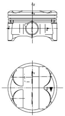 KOLBENSCHMIDT Piston Article number: 93523700 cheaply
