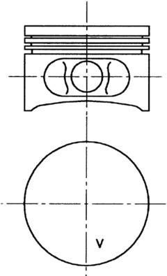 KOLBENSCHMIDT Piston Article number: 99646610 cheaply