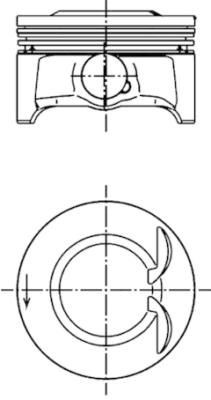 KOLBENSCHMIDT Piston Article number: 99659600 cheaply