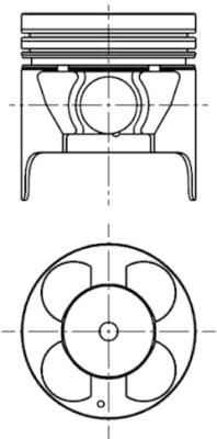KOLBENSCHMIDT Piston Article number: 40056600 cheaply