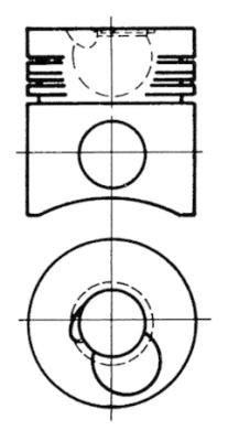 KOLBENSCHMIDT Piston Article number: 93076600 cheaply