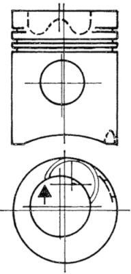 KOLBENSCHMIDT Piston Article number: 93987700 cheaply