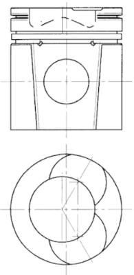 KOLBENSCHMIDT Piston Article number: 94510700 cheaply