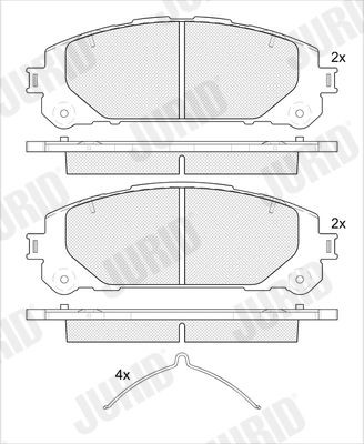 JURID Rivet, drum brake lining Article number: 8103080021 cheaply
