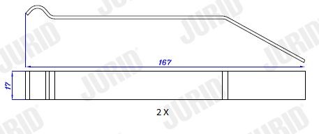 JURID Rivet, drum brake lining Article number: 8158056001 cheaply