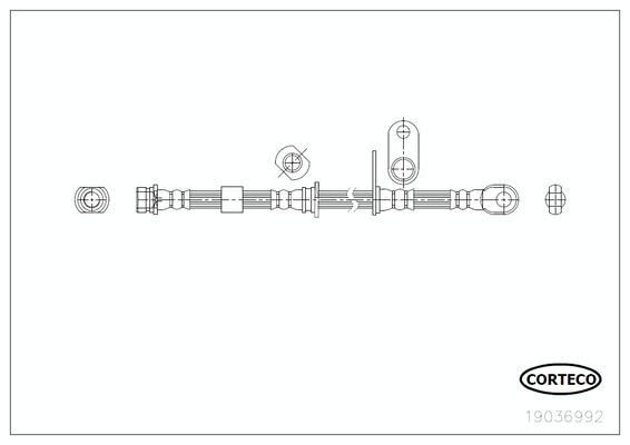 CORTECO Brake hose Article number: 19036992 cheaply