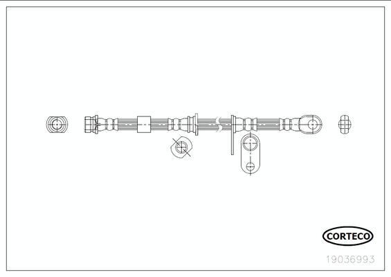 CORTECO Brake hose Article number: 19036993 cheaply