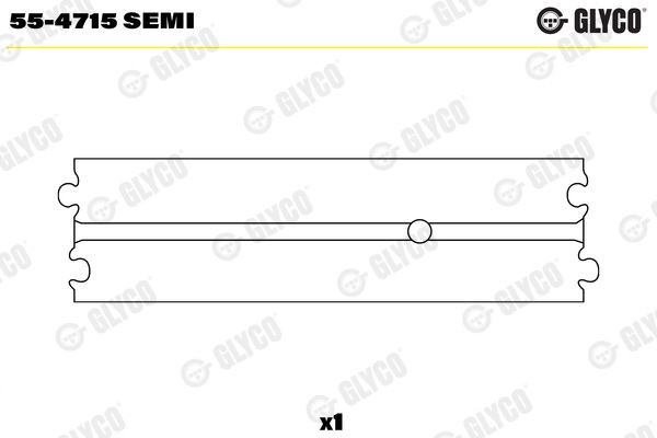 GLYCO Small End Bushes, connecting rod Article number: 55-4715 SEMI cheaply