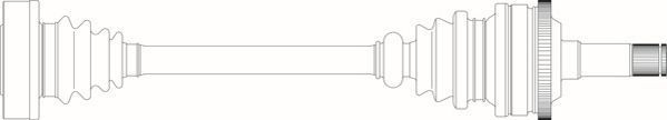 GENERAL RICAMBI Drive shaft Article number: OP3087 cheaply