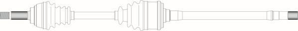 GENERAL RICAMBI Drive shaft Article number: MT3045 cheaply