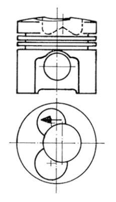 KOLBENSCHMIDT Piston Ring Article number: 40239 cheaply