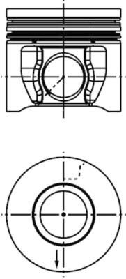 KOLBENSCHMIDT Piston Article number: 40739610 cheaply