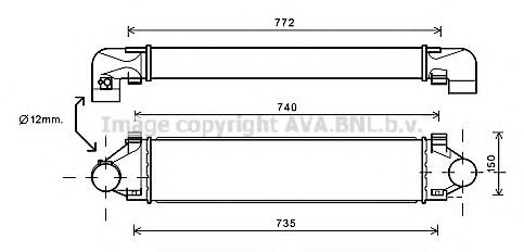 PRASCO Intercooler Article number: VO4173 cheaply