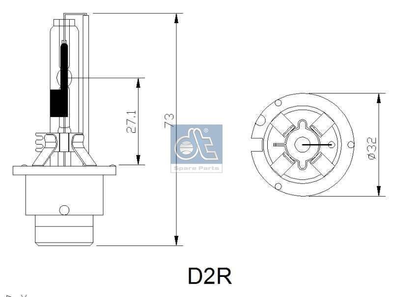 DT Spare Parts 3.32942 Xenonlampe STILO 1.9 JTD 140 HK Diesel 2008