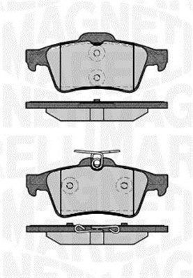 MAGNETI MARELLI Brake pad set Article number: 363916060243 cheaply