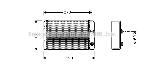 PRASCO Heater matrix Article number: LC6031 cheaply