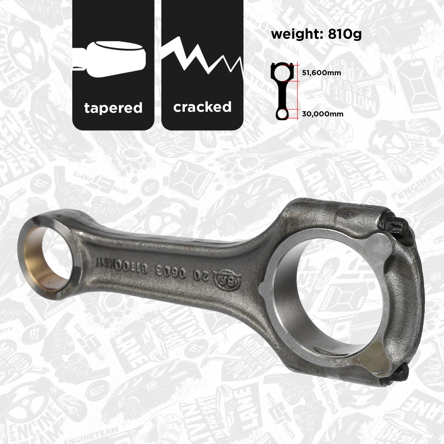 ET ENGINETEAM Connecting Rod Article number: OM0013 cheaply