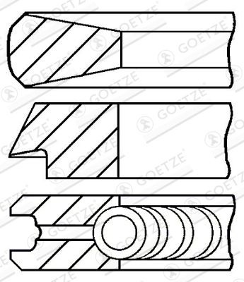 GOETZE ENGINE Piston Ring Kit Article number: 08-108008-00 cheaply