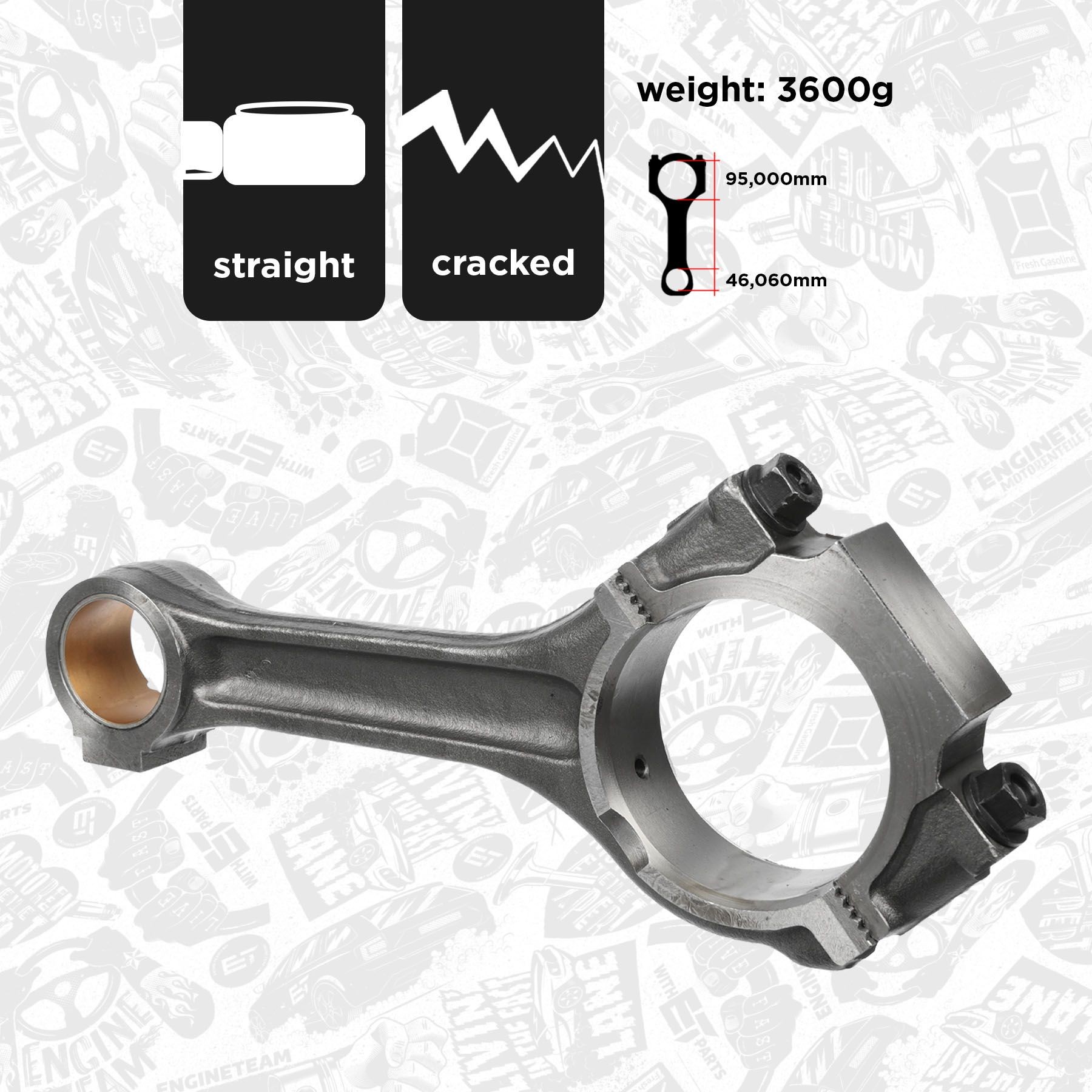 ET ENGINETEAM Connecting Rod Article number: OM0008 cheaply