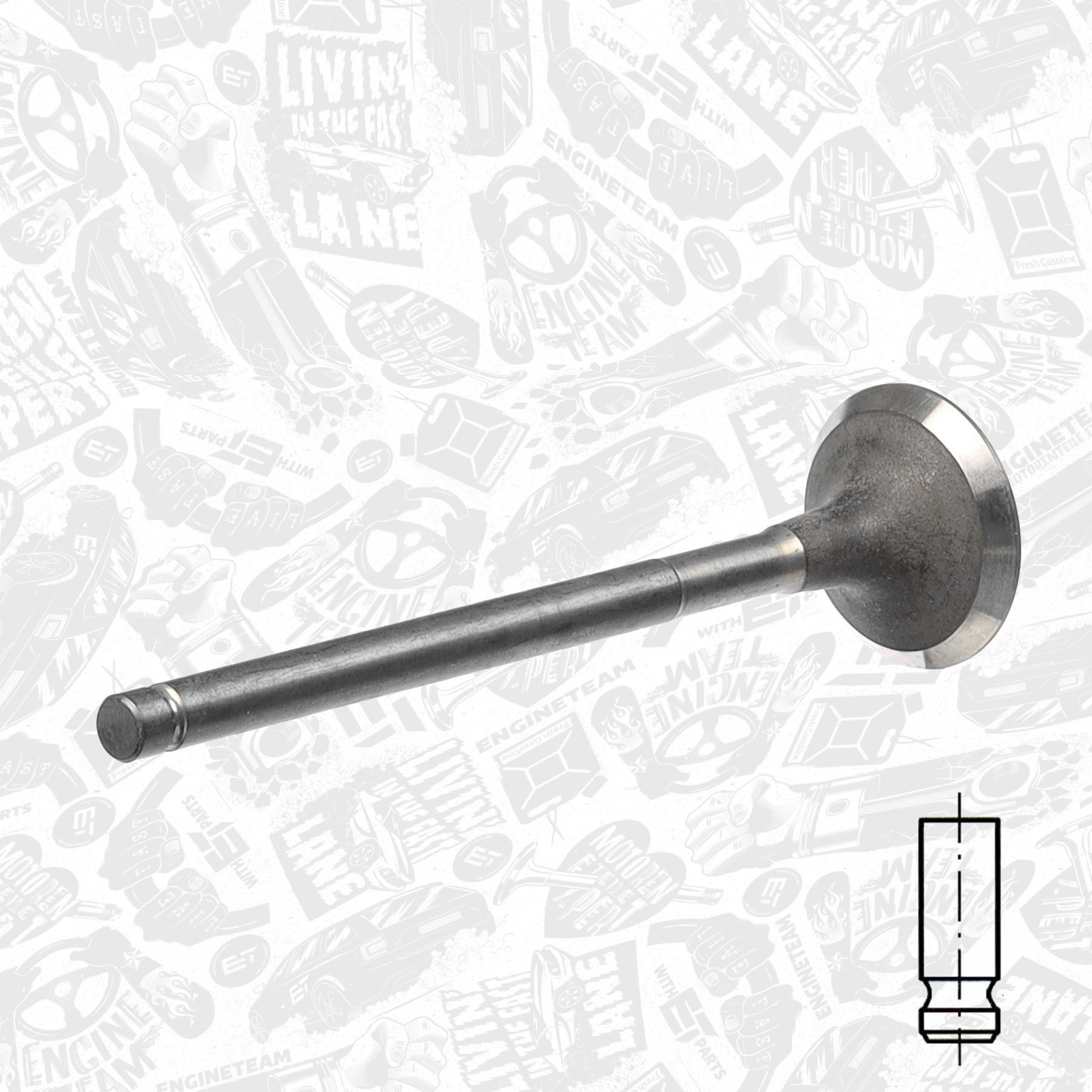 ET ENGINETEAM Exhaust valve Article number: VE0047 cheaply