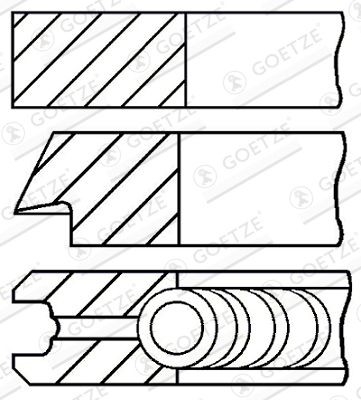 GOETZE ENGINE Piston Ring Kit Article number: 08-521700-00 cheaply