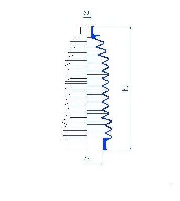 SPIDAN Steering rack gaiter Article number: 83595 cheaply