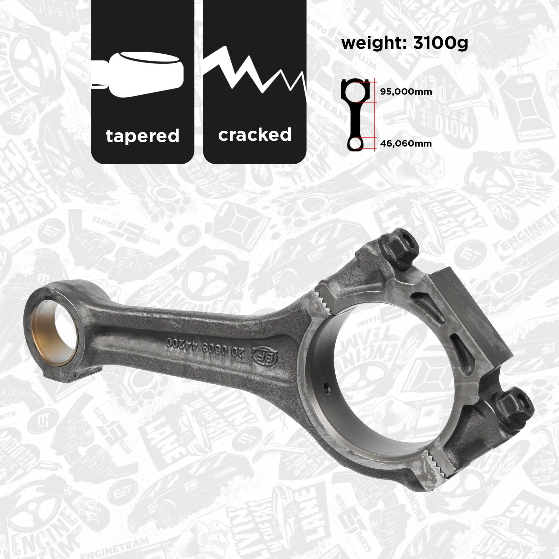 ET ENGINETEAM Connecting Rod Article number: OM0016 cheaply