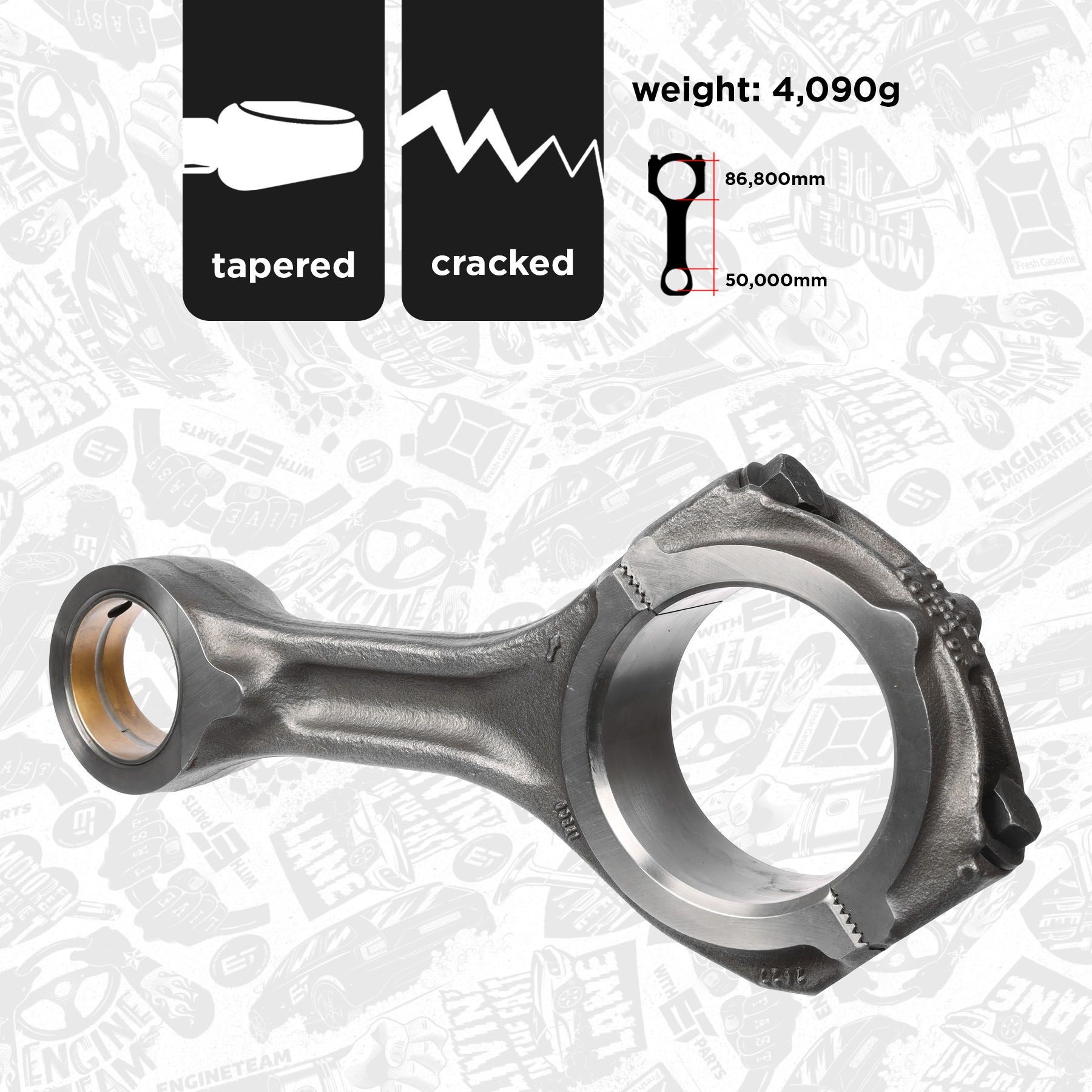 ET ENGINETEAM Connecting Rod Article number: OM0002 cheaply