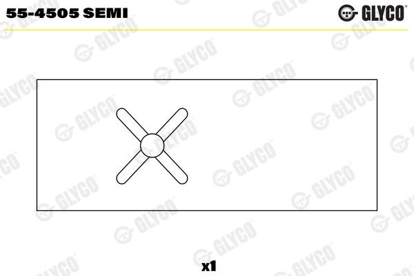 GLYCO 55-4505 SEMI Δαχτυλίδι, διωστήρας ALFASUD 1.3 (902.A0) 76 PS Βενζίνη 1989