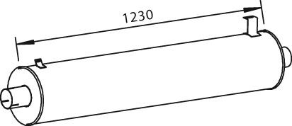 DINEX Midtre / bakre lydpotte artikkelnummer: 28435 billig