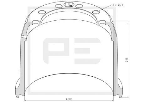PETERS ENNEPETAL Roller Piston, air spring bellow Article number: 045.801-00A cheaply