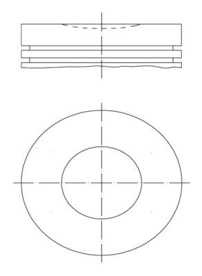 MAHLE ORIGINAL Piston Article number: 040 16 03 cheaply