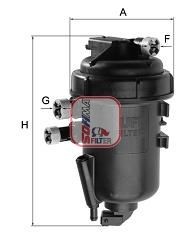 SOFIMA Luftfilter, turbolader Varenummer: S 7264 A billige