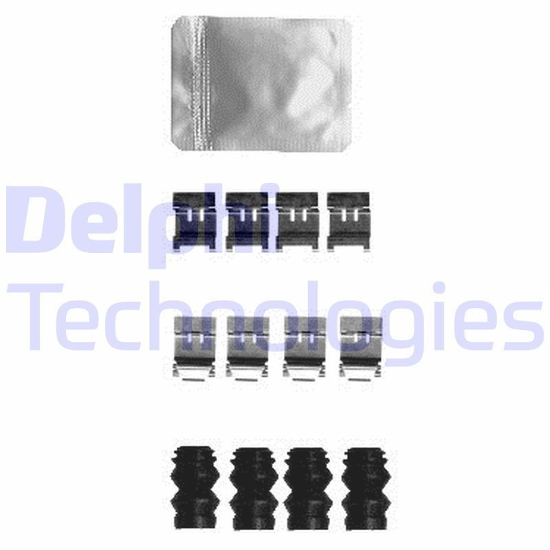 DELPHI LX0593 Monteringssæt til bremseklodser C-HR 1.8 (ZGX11) 140 HK Benzin
