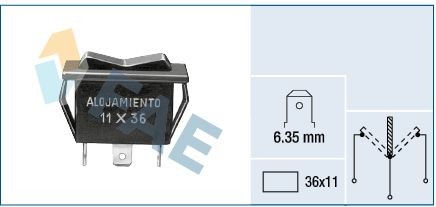 FAE Blower Switch, heating / ventilation Article number: 62910 cheaply